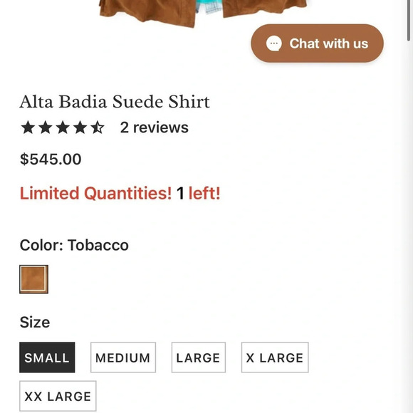 The Territory Ahead Tan Suede Shirt Size Large - Picture 13 of 14